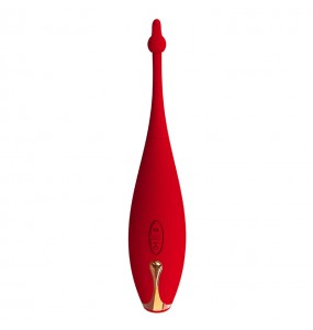 MizzZee - Goddess Pen Tongue Vibrator (Chargeable - Red)